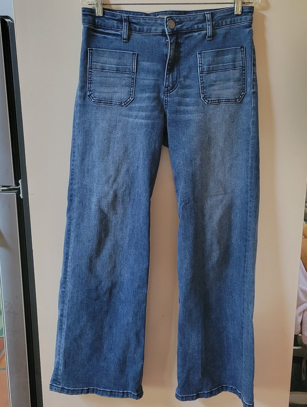 Kut From The Kloth Jean Medium Wash Wide Leg Jeans - Picture 2 of 5